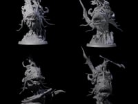 Four Balancing Myrmidons on Lanternfish