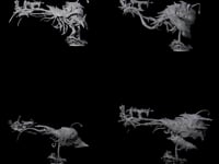 Four Sea Elves Piloting an Abyssal Lanternfish