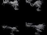 Four Sea Elves Piloting an Abyssal Lanternfish