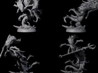 Four Attacking Deepsea Lamias