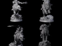 Four Ironclad Orc Warg Riders