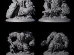 Four Squat Grinning Ogres
