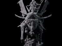 Tusked Goblin Shaman War Leader on Beast