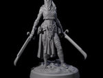 Mysterious Desert Duel Wielding Swordswoman