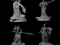 Four Fallen Aasimar Paladins