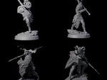 Four Woodland Armoured Elf Fighters