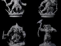 Four Hunting Balors