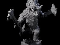 Attacking Triceratops Warrior A