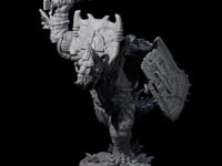 Attacking Triceratops Warrior B