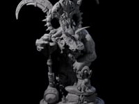 Decorated Dinosaur Lizardfolk Warrior C