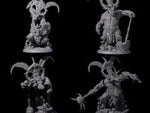 Four Decorated Dinosaur Lizardfolk Warriors