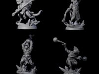 Four Slimy Troglodyte Cultists