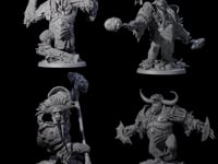 Four Armoured Giant Orangutans