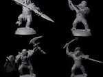 Four Striking Furry Orcs