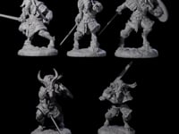 Five Brave Satyr Fighters