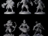 Six Muscular Leonin Warriors
