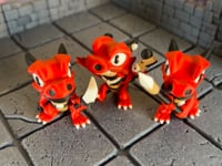 Kobold Fighters Set of Three Multicolour Table Ready Miniatures