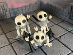 Skeleton Undead Set of Three Multicolour Table Ready Miniatures