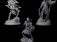 Three Relentless Skeleton Warriors