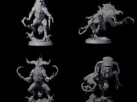 Four Ravaged Axe Beak Beasts