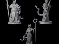 Robed Tiefling Monks