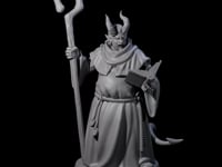 Robed Tiefling Monk A