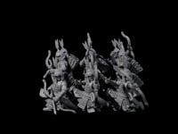Kneeling Human Archers