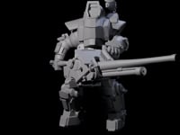 Weird War Mech Suited German Exo-Trooper B