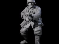 World War 2 Braced Human Sergeant