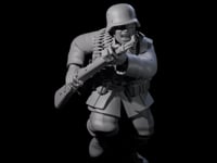 World War 2 Sprinting German Gunner Assistant A