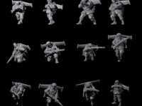 Weird War USA Diving Jetpack Riflemen