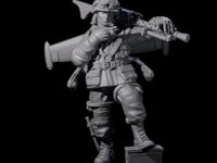 Weird War USA Resting Up Jetpack Machine Gunner A