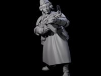 Weird War Soviet AK47 Fighting War Maiden B