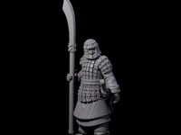 Chinese Terracotta Reaching Polearm Warrior H