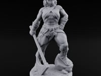 Grinning Ear To Ear Human Barbarian