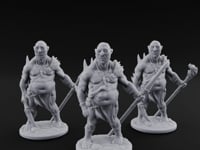 Belly Out Leaning Human Mutants