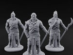 Torch Leaning Human Monks