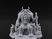 Throne Sitting Dwarf King