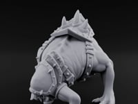 Muzzled And Snarling Hell Hound Warbeast