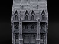 Spike-Crowned Gothic-Arched Cathedral Manor turntable