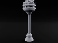 Rivet-Banded Roaring-Flame Standing Brazier turntable