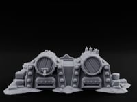 Bolt-Studded Debris-Flanked Grog Barrels turntable
