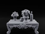 Rose-Bouquet Fruit-Laden Noble Coffee Table turntable
