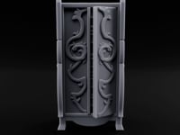 Vine-Relief Double-Paneled Noble Dresser turntable