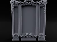 Scroll-Crowned Filigree-Framed Noble Wardrobe turntable