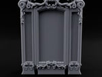Scroll-Crowned Filigree-Framed Noble Wardrobe turntable