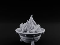 Log-Fueled Diamond-Banded Fire Brazier turntable