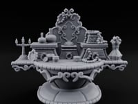 Candelabra-Lit Potion-Strewn Noble Vanity Table turntable