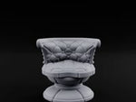 Button-Tufted Pedestal-Based Noble Swivel Chair turntable