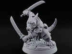 Twin Blade Slashing Kobold Assassin A turntable